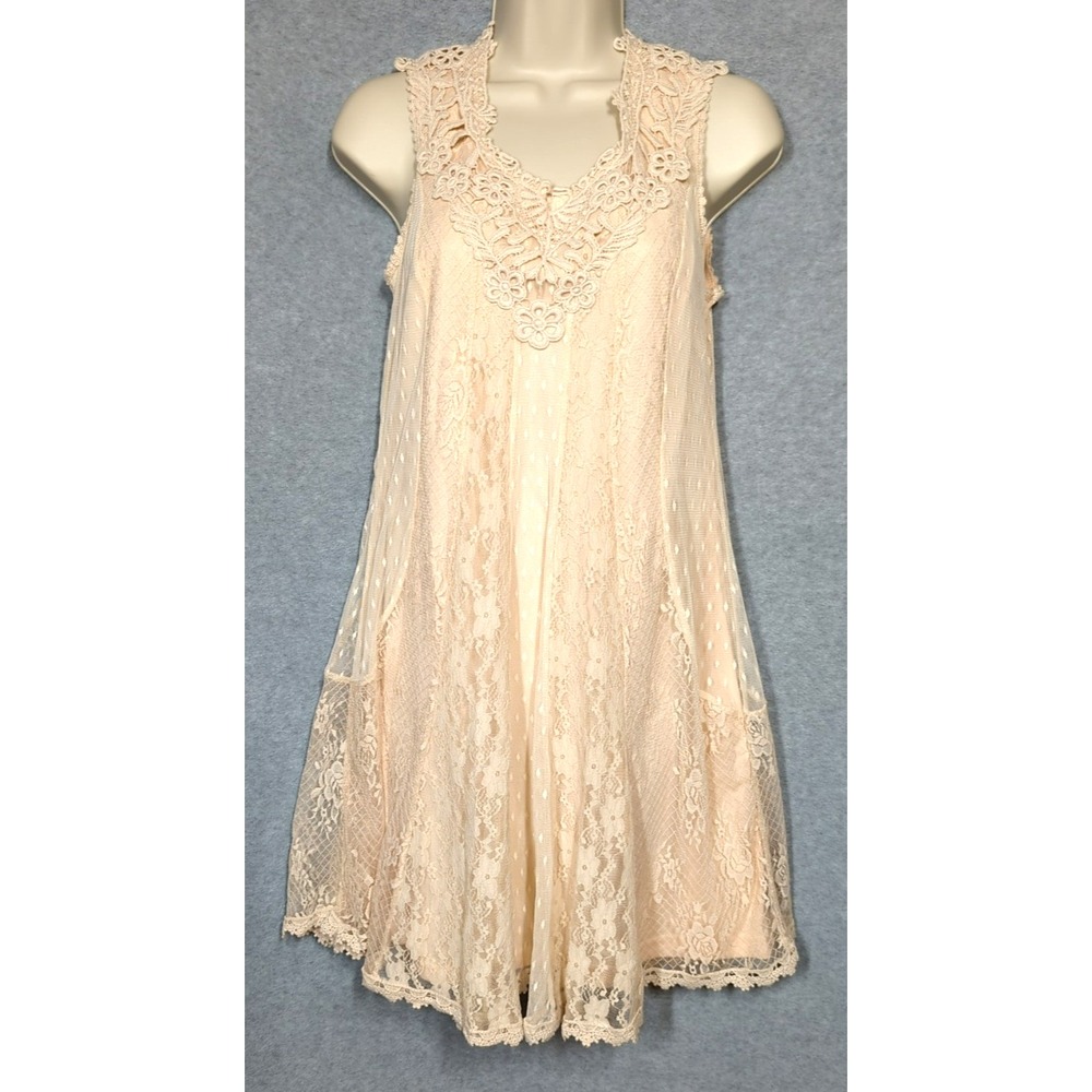 VASNA Desire Dress S Embroidered Lace Overlay Fairy Inspired Boutique Easy Chic